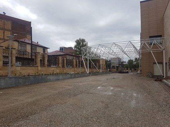 بیمارستان سینا سایبان ورودی سقف سازه فضاکار فضایی شرکت سان افق نور (3).jpg