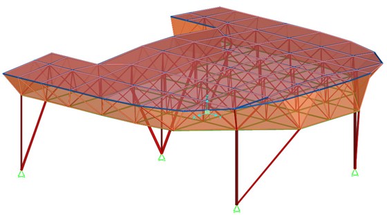 بیمارستان سینا سایبان ورودی سقف سازه فضاکار فضایی شرکت سان افق نور (5).jpg