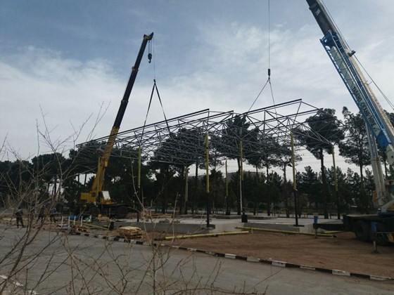 آرمکو سایت نیتروژن سازه فضاکار سازه فضایی شرکت سان افق نور چلیک دولایه سقف (3).jpg