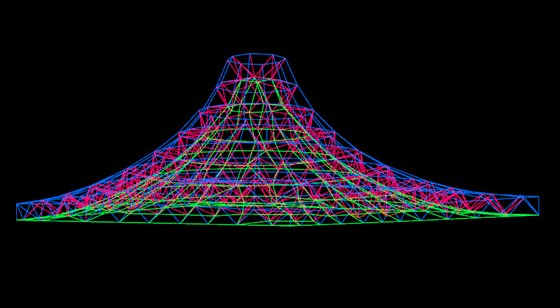 حسینیه روستای شمسی سازه فضاکار سازه فضایی شرکت سان افق نور سقف پاچه ای فرم پارچه ای تاشه (12).jpg