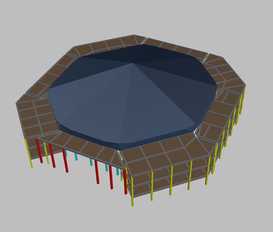 تالار باباراری کردستان شرکت افق نور سان سازه فضاکار سازه فضایی گنبد چندوجهی  (1).jpg
