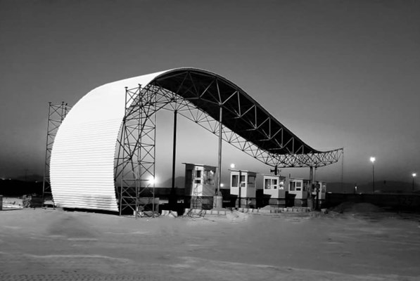 سردر سردرورودی سازه سازه فضاکار فرم آزاد طراحی ساخت اجرا سازه فضایی